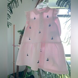 Little me pink baby dress set size 18M